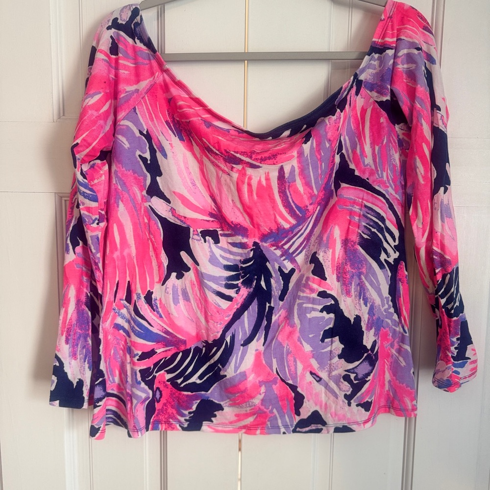 NWOT Lilly Pulitzer Pink and Purple Top